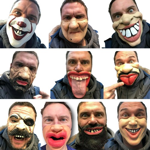 Masque drole demi - masque, demi-visage