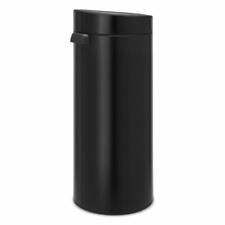 Brabantia Touch Bin Poubelle à déchets en noir mat 30 L 115301