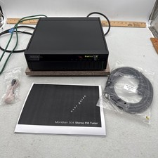 Meridian 504 Stereo FM Tuner  W/ Copy Of Owners Manual - Power cable - Antenna