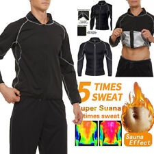 Sauna Suit Slimming Workout Jacket Zip Gym Sauna Heat Trapping Sweat Sauna Top