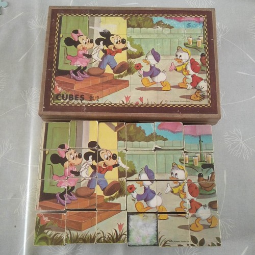 Ancien puzzle jeu - puzzle, cubes