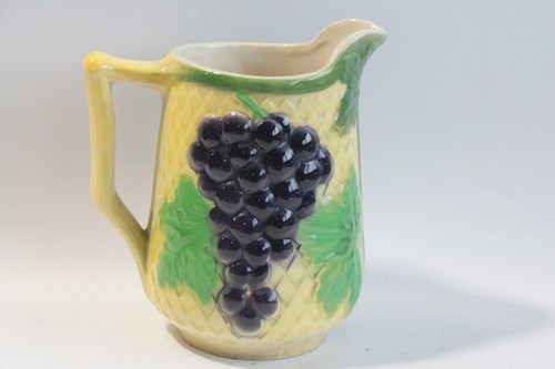 Pichet barbotine raisin vigne - barbotine,