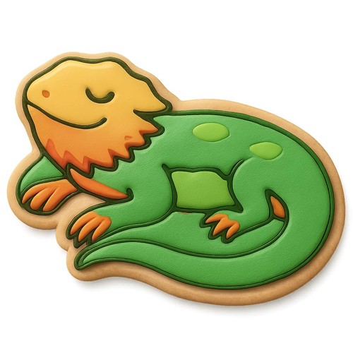 Relaxed pogona cookie - cookie, &