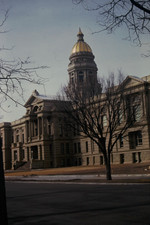 S1974 WY Wyoming Cheyenne Capital Building Scene 35 MM Slide Photo