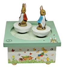 Boîte à Musique en Bois Trousselier - Peter Rabbit - Authentique - Neuve- France
