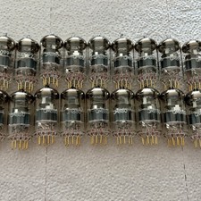 2x TESLA E83CC/ECC803S/12AX7 tube, gold-plated pins, matching batch number/print