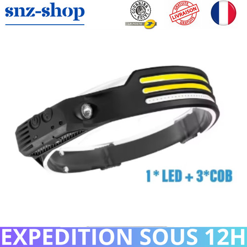 Lampe torche frontale - torche,