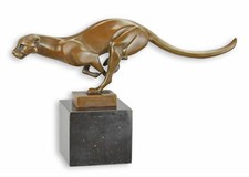 Statue Sculpture Bronze Art Déco Nouveau Panthère Cougar DSBE-30 Moderne