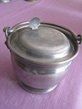 Pot de berger - porte-aliments. Etain des Ardennes