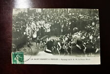 Old postcard 95 LA SAINT HUBERT A PRESLES - crew of S. A. M. le Prince Murat