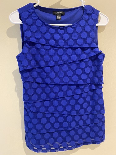 Alfani top blouse tunic blue - tunic,