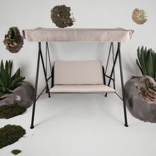 Coussin et Auvent Imperméable pour Balançoire de Jardin - Epaisseur 8 cm -...