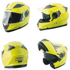 Casque Modulable Moto transformable Visière Pare Soleil jaune