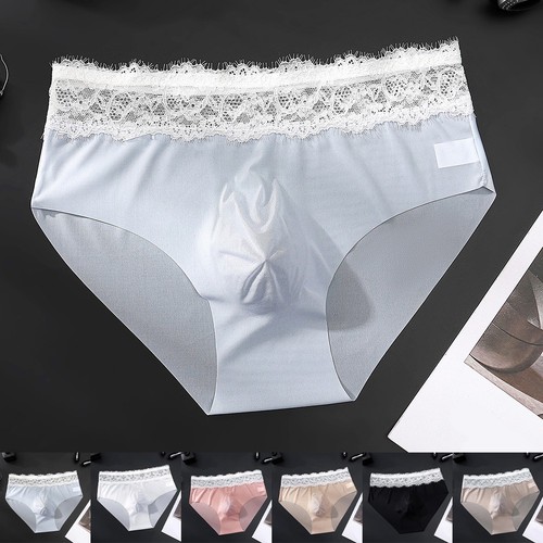 Slip homme dentelle pochette