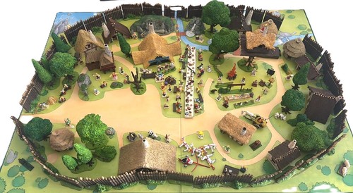 Village figurines plomb
