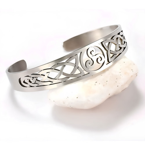 Bracelet manchette acier - manchette,
