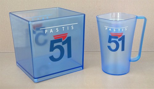 Pichet carafe pastis seau - pastis, +
