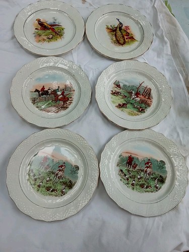 Assiettes porcelaine fine - 6, 4