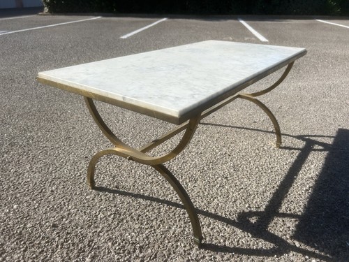 Table basse bronze marbre - bronze, art