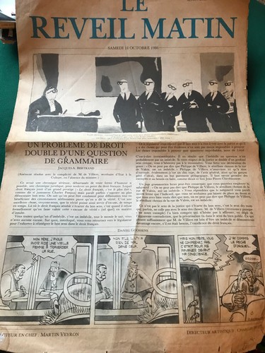 Reveil matin octobre 1986 - reveil, /