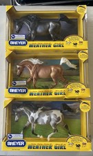 3-BREYER Weather Girl. #1462 Thunderstorm,  #1463 Sunny, Partly Cloudy #1464