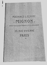 Descriptif machine à écrire