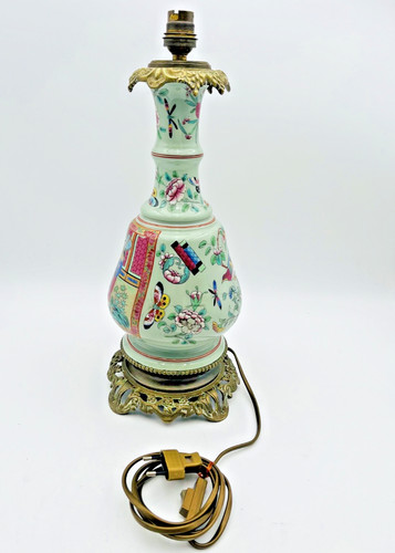 Lampe chinoise bronze et - chinoise,