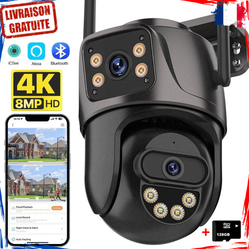 Double caméra surveillance - caméra,