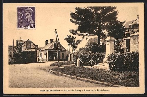 Cpa glos ferrière - cpa, entrée