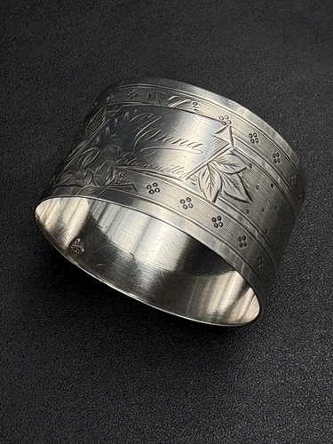 Rond serviette argent - serviette, en