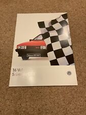VW Scirocco 16v GTX  LHD 1985 Original UK Sales Brochure