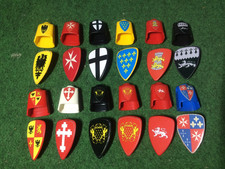 playmobil LOT BUSTES ET BOUCLIERS AVEC STICKERS POUR CUSTOM CHEVALIER