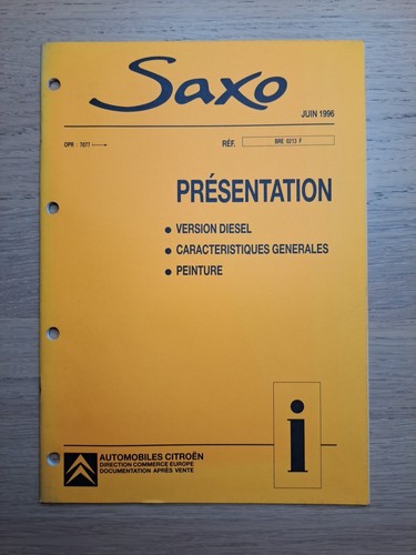 Manuel citroen saxo - (349a),