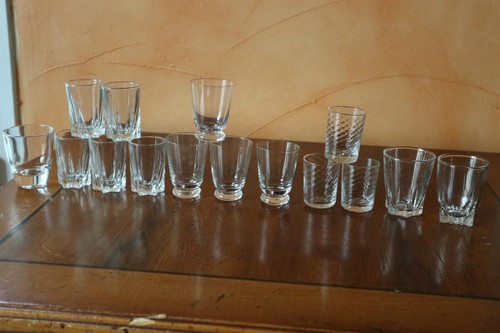 Lot petits verres a - verres,