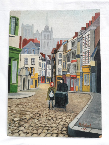 Tableau naif peinture amiens - tableau,