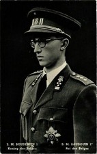Old postcard AK S. M. Baudouin 1st - King of the Belgians BELGIAN ROYALTY (852278)