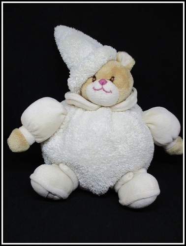 Doudou ours boule ours blanc