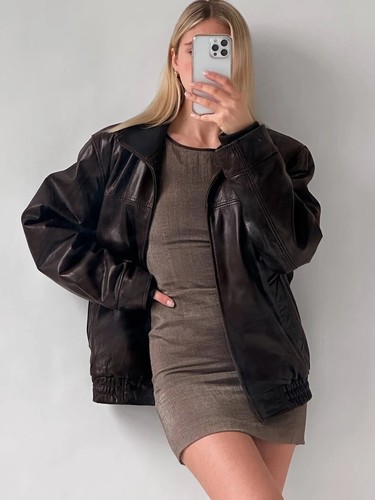Blouson cuir femme veste - en,