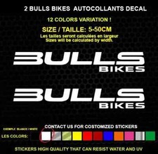 2 BULLS BIKES  autocollant  Véritable decal autocollant STICKERS  IMPERMÉABLE