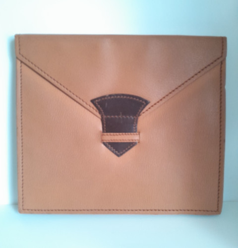Ancienne serviette cuir - serviette, en