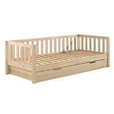 YAX - Lit Gigogne 90x200cm en Pin Naturel