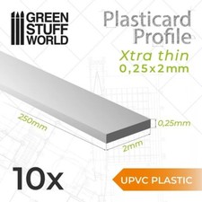 Green Stuff World GSW10824 - Upvc Plasticard Carte Plastique - Profils Xtra-Thin