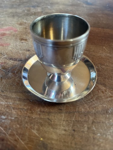 Coquetier ancien métal - coquetier, en