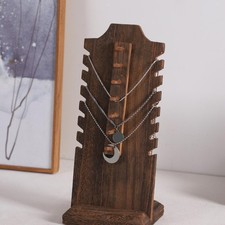 Présentoir à bijoux en bois pour colliers, présentoir à bijoux pour vitrine