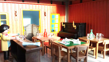 Playmobil Western *Saloon Game Table 4 Chairs Card Game (Decor Excludes SL)