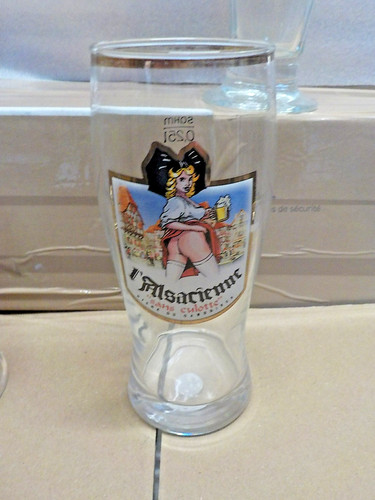Verre ancien biere - ,