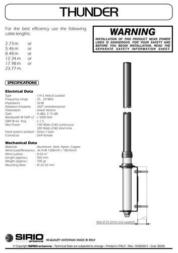 2107902 sirio thunder base - 2107902.00,