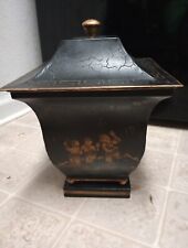 Black And Gold Aluminum Tole  Box