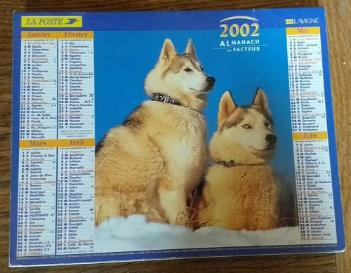 Almanach calendrier poste - almanach, la