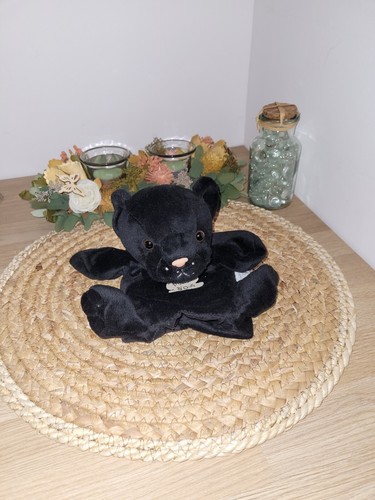 Doudou peluche panthere - peluche, noire